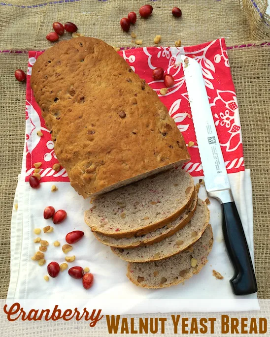 A special holiday yeast bread featuring cranberries, walnuts and black pepper.
