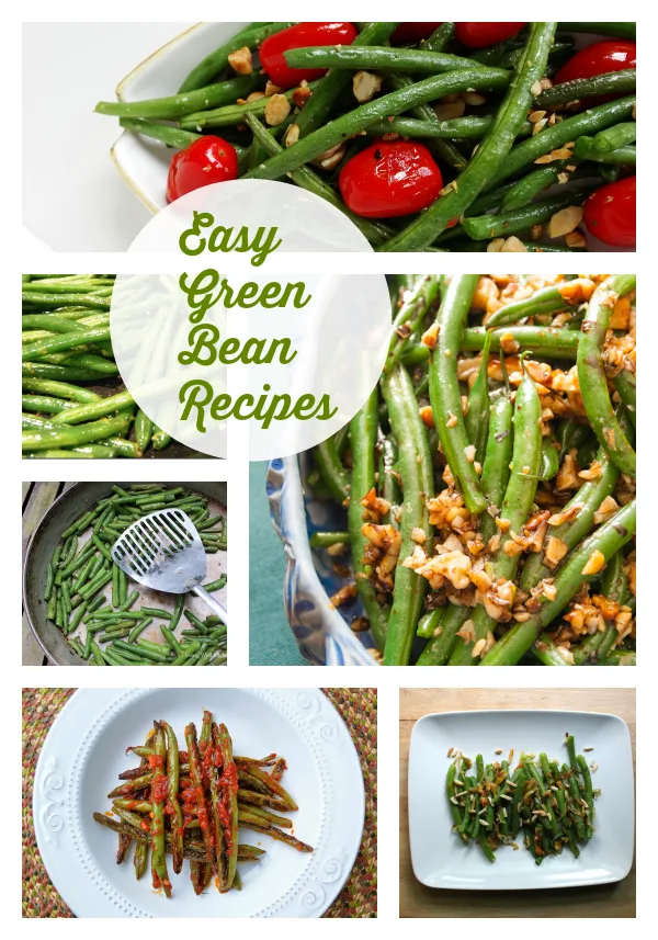 Here's a recipe round up of different flavor combos for a quick green bean side dishes