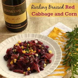 Wine braised cabbage