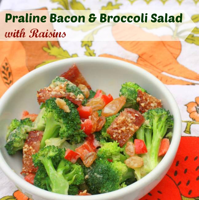 Praline Bacon and Broccoli Salad Broccoli and Bacon Salad | TeaspoonOfSpice.com