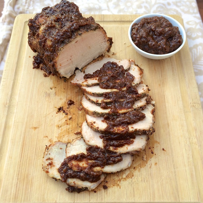 Roasted Pork Tenderloin with Orange Raisin Sauce | The Recipe ReDux
