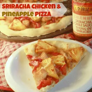 Sriracha Chicken & Pineapple Pizza | TeaspoonOfSpice.com