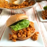 A healthier version of Sloppy Joes - use extra lean beef or turkey, add in some veggies and a can of pinto beans.