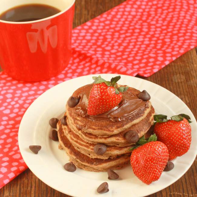 Chocolate Whole Wheat Pancakes