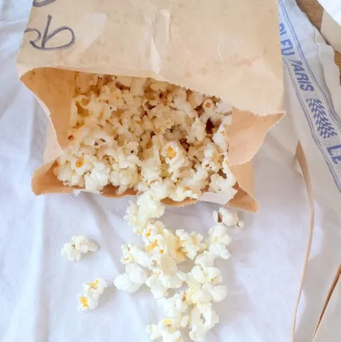 Homemade Microwave Popcorn