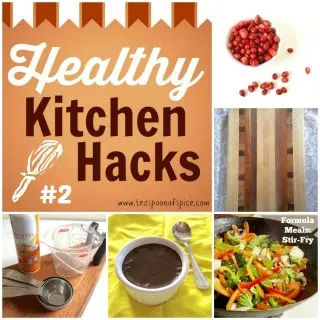 #HealthyKitchenHacks 2: Deseed a Pomegranate, Clean Your Wooden Boards, No Bake Chocolate Pudding, How To Measure Sticky Ingredients, Formula Meals
