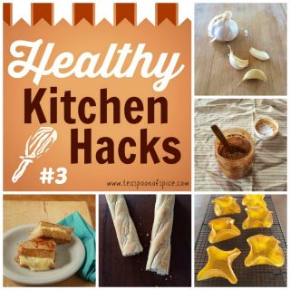 #HealthyKitchenHacks: Get Rid of Garlic Smell, Use Empty Peanut Butter Jar for Overnight Oats, Mini Taco Salad Shells, How To Make Healthier Grilled Cheese, How To Revive Stale Bread