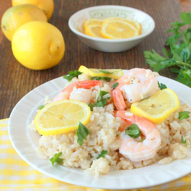 How to Make Perfectly Fluffy Brown Rice: Lemon Parsley Shrimp | The Recipe ReDux