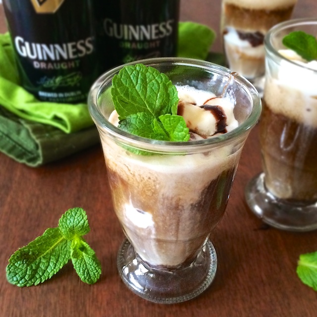 Mint Chocolate Guinness Ice Cream Shooters | @tspbasil @tspcurry