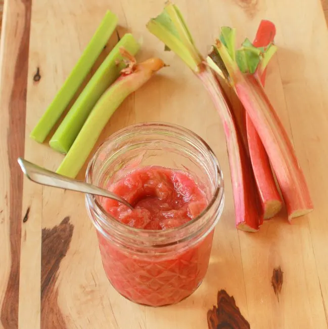 How to Make Rhubarb Sauce | @TspCurry