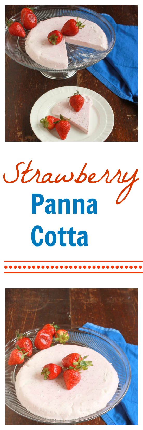 Dreamy, creamy (healthy!) Strawberry Panna Cotta | TeaspoonOfSpice.com