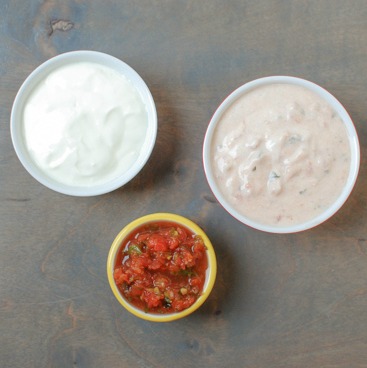 Healthy Kitchen Hacks: 2 ingredient super versatile Salsa Yogurt marinade for anything you're grilling | Teaspoonofspice.com @tspbasil  @lclivingston 