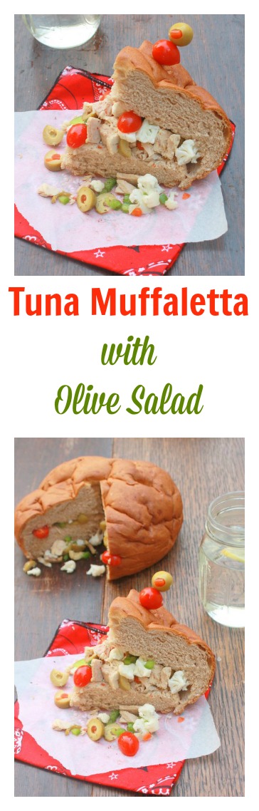The ULTIMATE tuna sandwich: Tuna Maffaletta with Olive Salad