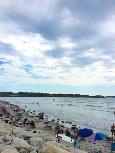2015 Cabot Fit team - after Beach to Beacon Higgins Beach plunge | Teaspoonofspice.com