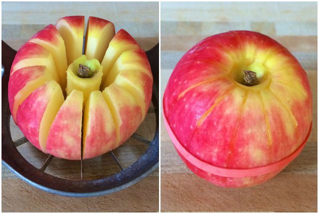Healthy Kitchen Hacks: An easy trick on how to easily pack apple slices in lunch boxes @tspbasil