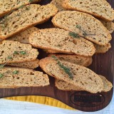 Cheddar Cheese Biscotti - go savory with these delicious cracker like nibbles @tspbasil