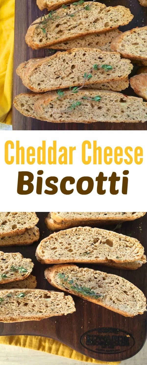 Instead of crackers, try this savory version of the Italian cookie. Cheddar cheese biscotti pair well with soup, chili and cheese platers. @tspbasil
