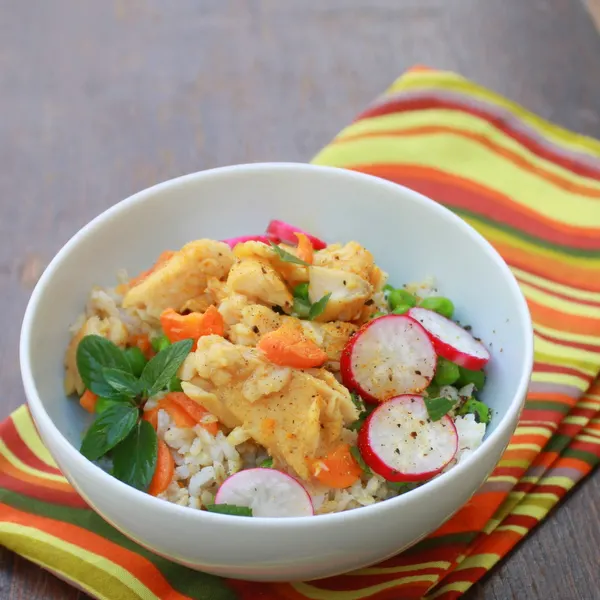 Curry Rice Bowl Tilapia | @tspcurry