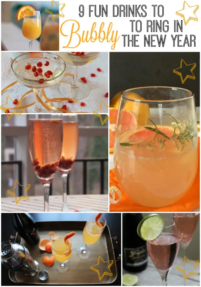 Whatever sparkling drink you like best, there's a cocktail or mocktail recipe for you on New Year's Eve! 