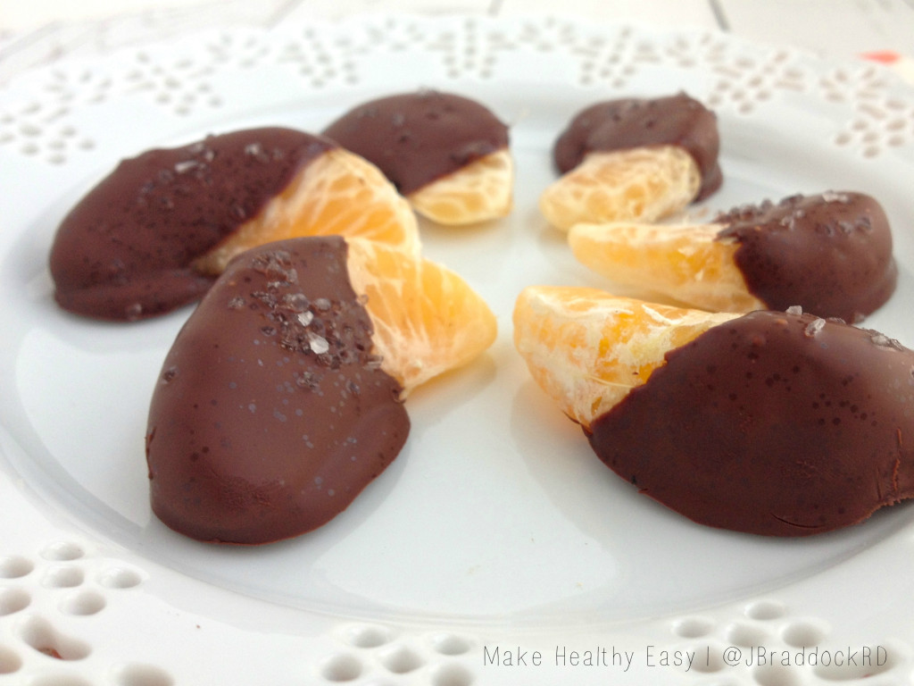 Healthy Kitchen Hacks - Dark Chocolate Covered Mandarins