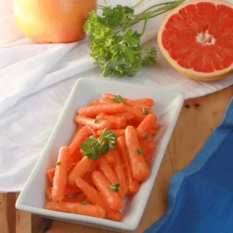 Grapefruit Honey Glazed Carrots