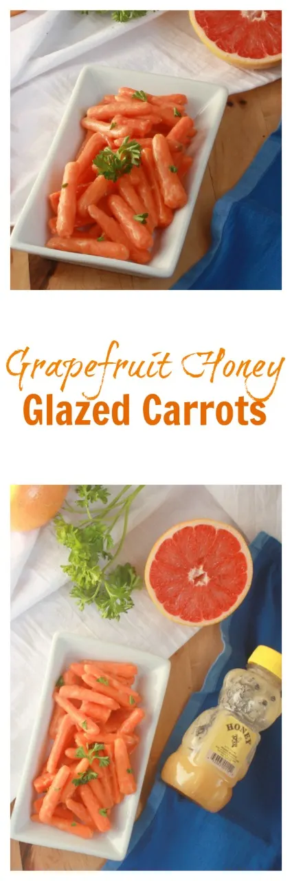 A sunny side dish: Grapefruit Honey Glazed Carrots | @tspcurry