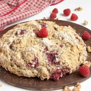 Raspberry Walnut Irish Soda Bread | @TspCurry