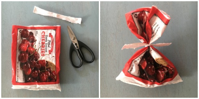 Healthy Kitchen Hacks - Easy Way To Close Frozen Fruit or Vegetable Bags @tspbasil