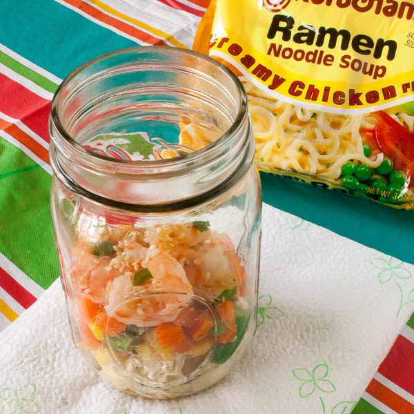 Ramen noodle soup in a jar | @TspCurry DIY noodle soup