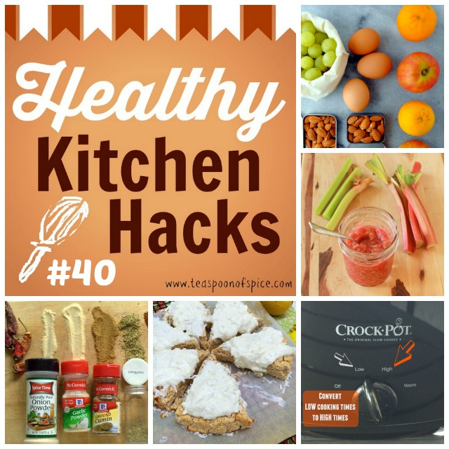 Convert SLOW COOKER times low to high * How to Cook RHUBARB * Meal Prep Strategies for SUMMER * Homemade CHILI POWDER * Substitutions for NUT FLOURS | @TspCurry #HealthyKitchenHacks