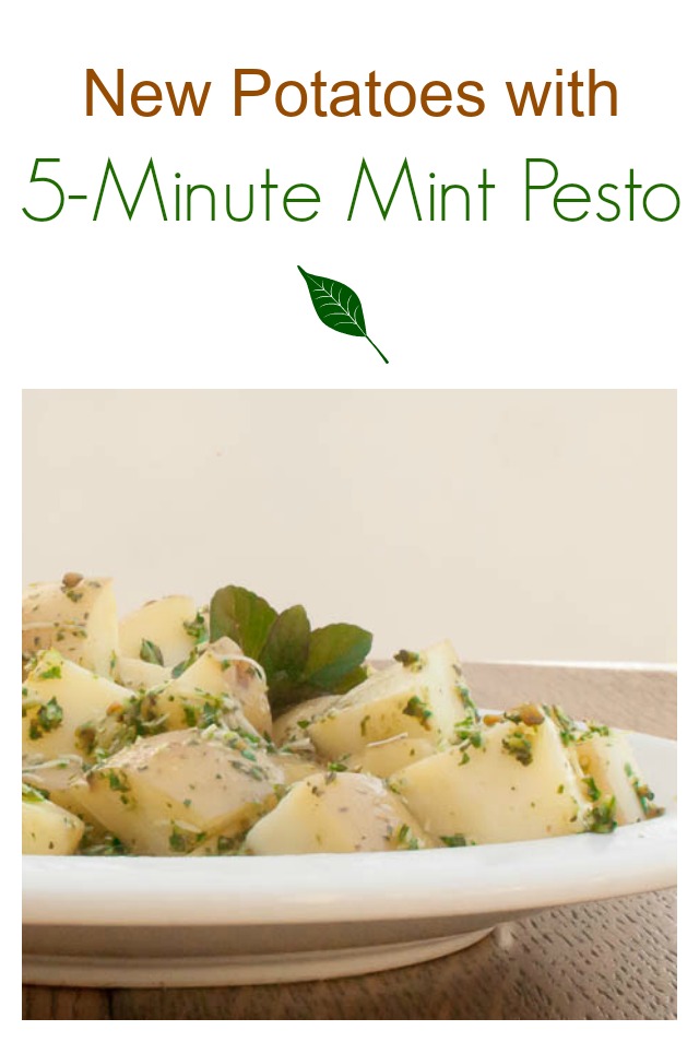 Use this easy and totally fresh pesto on pasta, veggies and even eggs: New Potatoes with 5-Minute Mint Pesto | @tspcurry