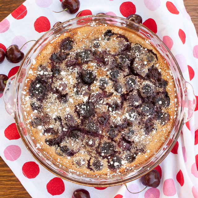 Cherry Clafoutis with Lime | @Tspcurry
