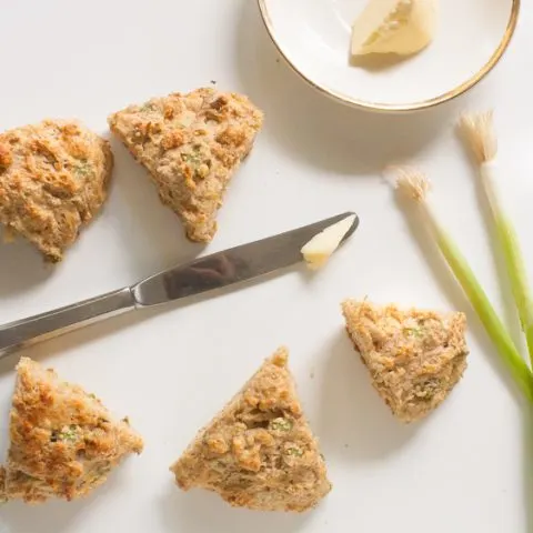 Spring Onion and Parmesan Whole Wheat Scones