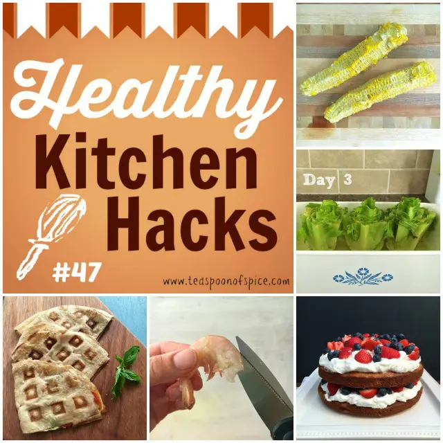 Healthy Kitchen Hacks #47: What to Do with Corn Cobs, Regrow Lettuce from Stems, Naked Cake, Easy Way to Peel and Devein Shrimp, Waffle Quesadillas