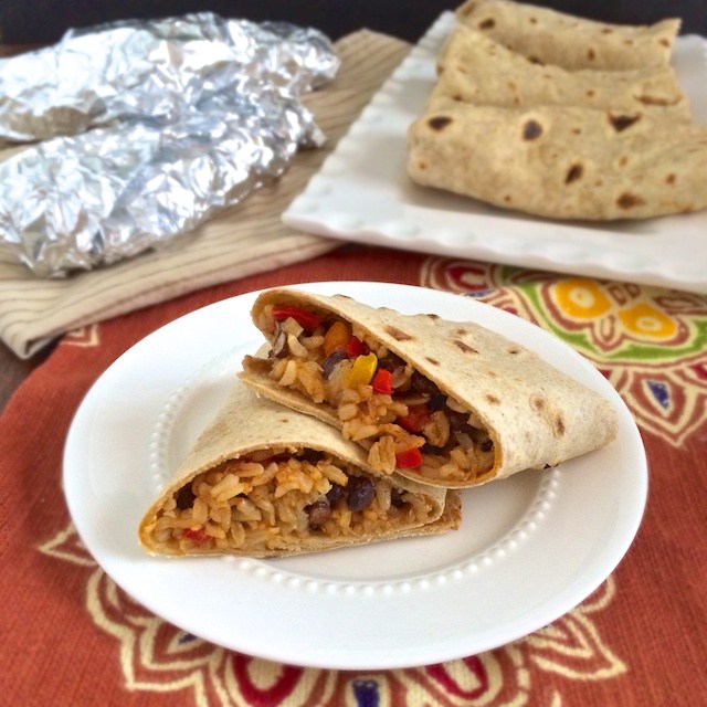 Make these homemade burritos. Freeze and heat in microwave for quick breakfasts!