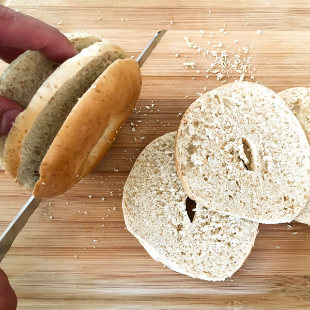 Healthy Kitchen Hacks - How to Downsize Bagels
