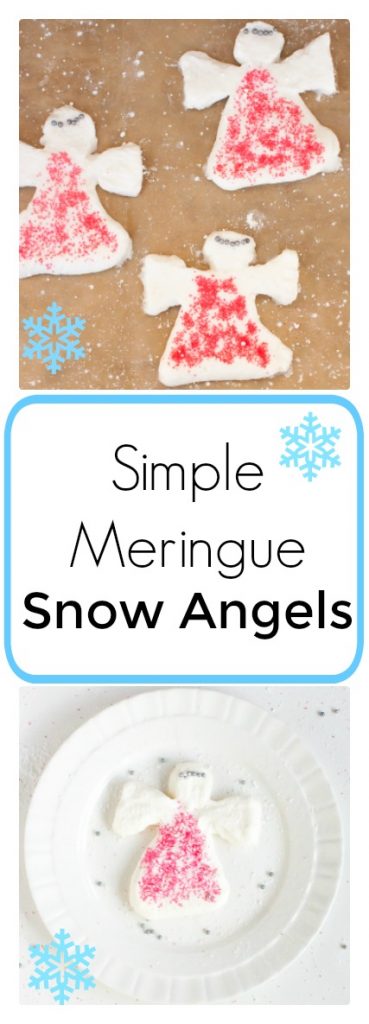 Easy-to-form fun: SIMPLE MERINGUE SNOW ANGELS | @TspCurry For more holiday recipes: TeaspoonOfSpice.com