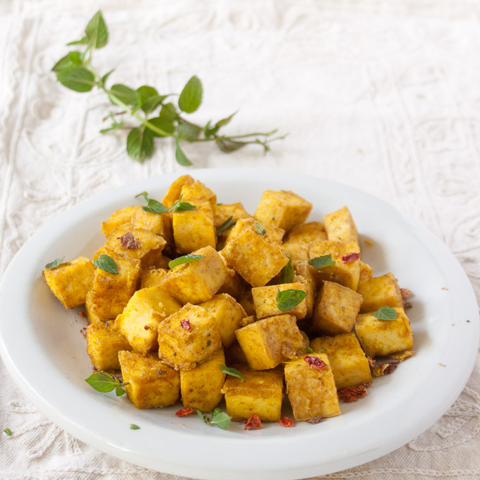 How to Make Crispy Baked Tofu | @TspCurry