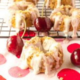 Cherry Cheesecake Baked Donuts | @TspCurry