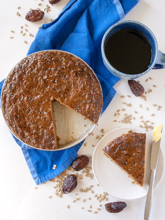 Date and Sunflower Seed Protein Bread | @TspCurry