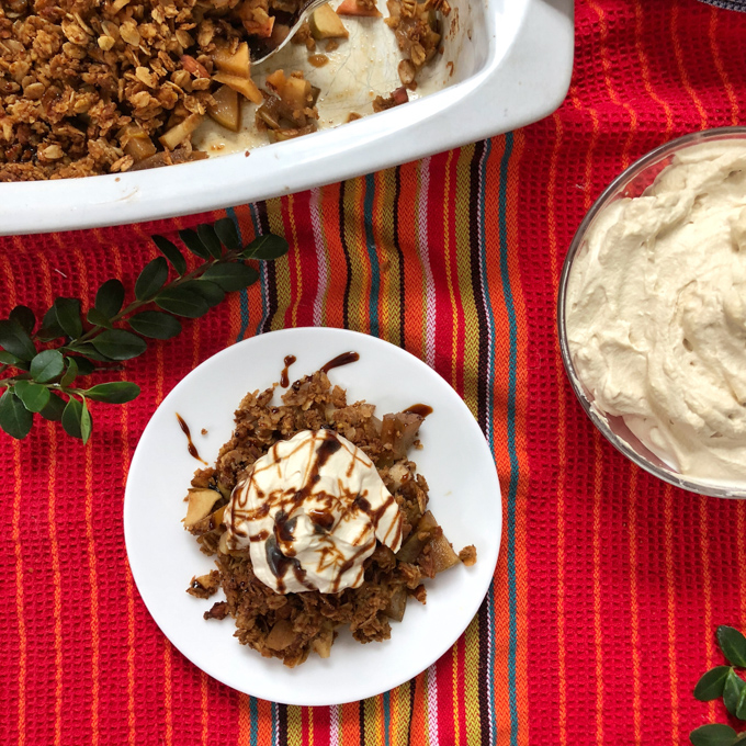 Gluten-Free Winter Fruit Crisp with Gingerbread Crumble | The Recipe ReDux