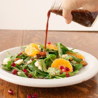 3-Ingredient Pomegranate Dressing | @TspCurry