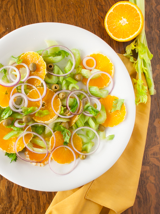 Easy Italian Celery and Orange Salad | @TspCurry
