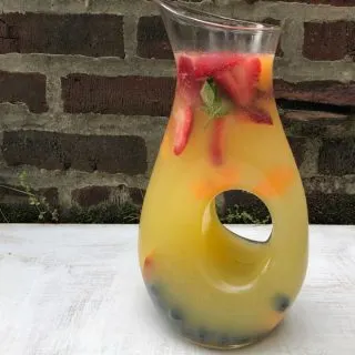 Whip up a pitcher of summer sangria in minutes using these three healthy kitchen hacks at Teaspoonofspice.com