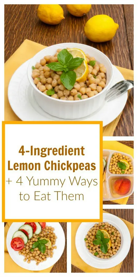 Budget-friendly recipe: 4-Ingredient Lemon Chickpeas + 4 Yummy Ways to Eat Them via https://www.pinterest.com/tspcurry/