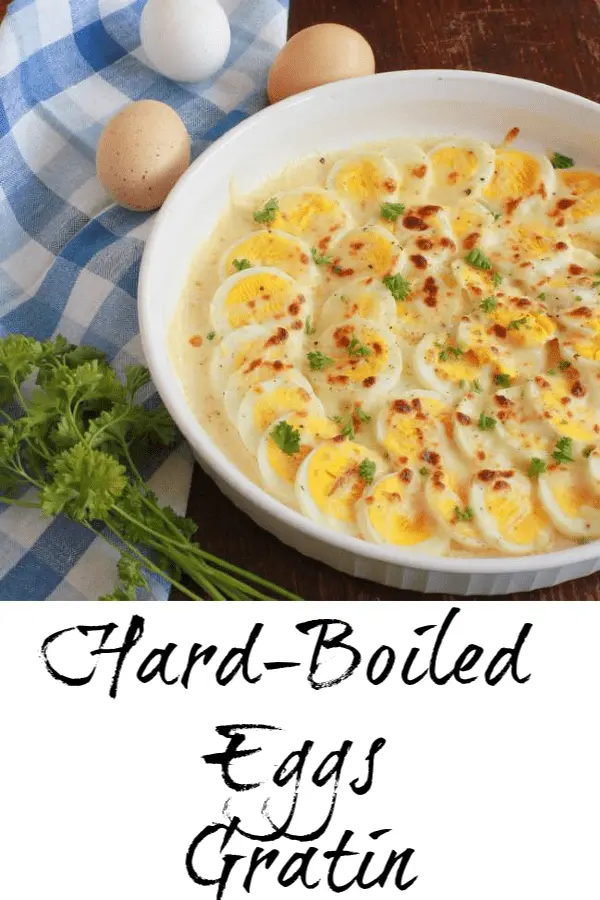 Easy to make - delicious as an appetizer or simple supper with salad. Use up leftover Easter eggs: Hard Boiled Egg Gratin. For more #healthy recipes, follow @TspCurry and visit TeaspoonOfSpice.com