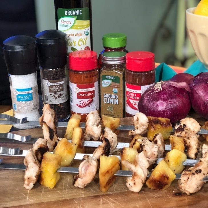 Grilled Chicken and Pineapple Skewers plus More Cookout Friendly Recipes from ALDI