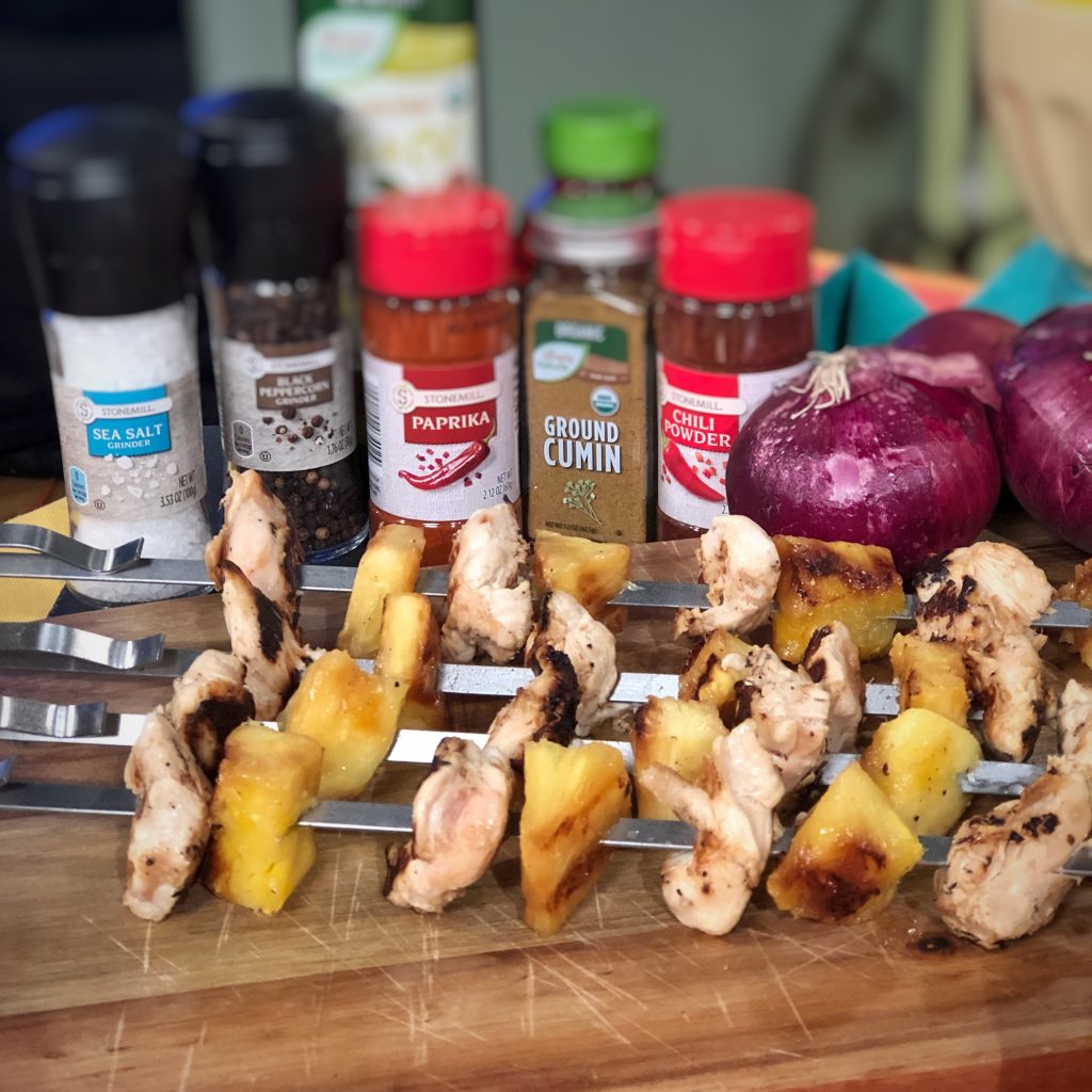 Grilled Chicken and Pineapple Skewers from ALDI