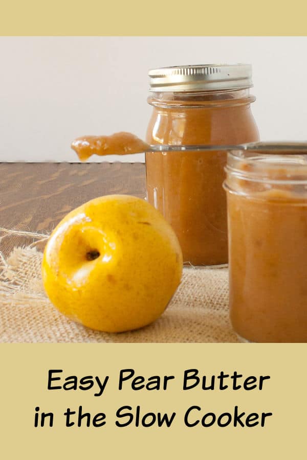 Easy Pear Butter Slow Cooker