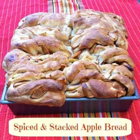Spiced and Stacked Apple Bread